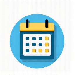 Ícone de um calendário com uma data marcada.